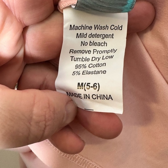 Serendipity by Shrimp and Grits Pink with Green Piping Collared Lap Dress Size M - Picture 5 of 5